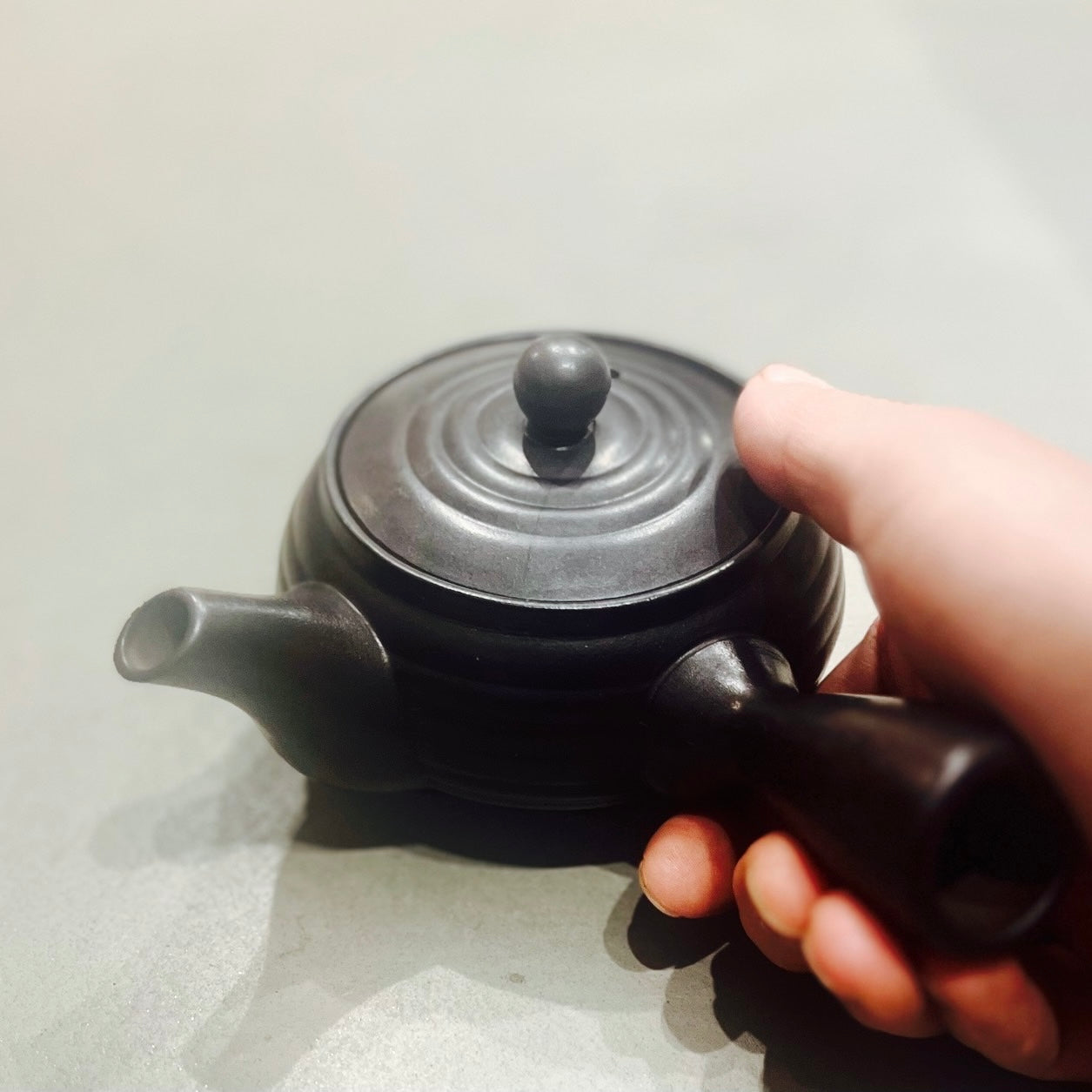 萬古焼平形急須