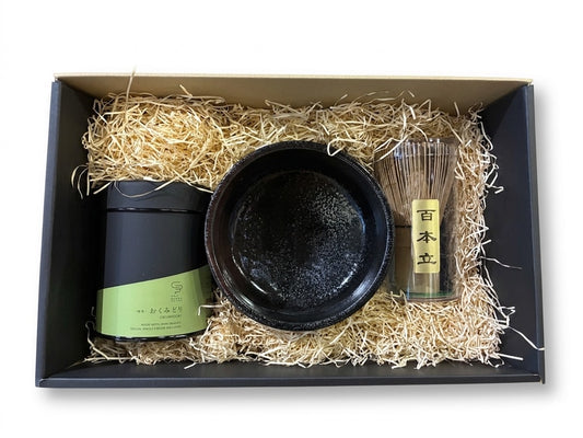 抹茶道具3点スターターセットー抹茶ー抹茶茶碗ー茶筅