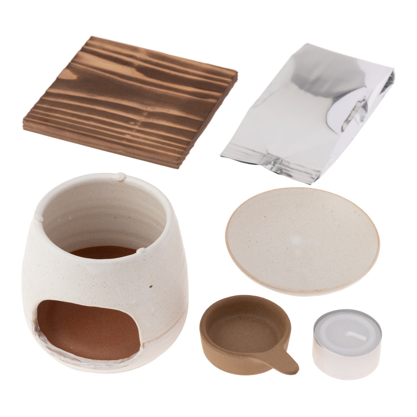 -贈り物おすすめ- 常滑焼茶香炉 & 専用茶葉セット