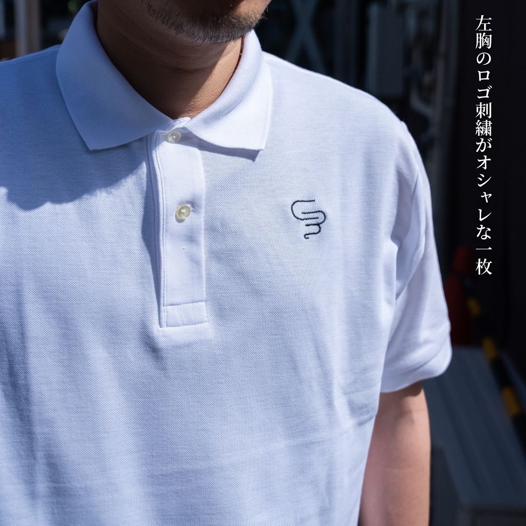 刺繡入りポロシャツ