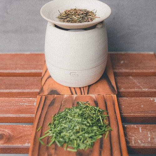 -贈り物おすすめ- 常滑焼茶香炉 & 専用茶葉セット