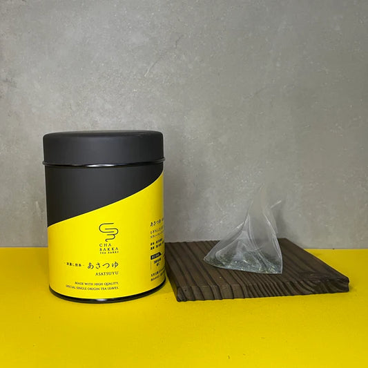 *2025新茶*【水出しおすすめ】あさつゆ -鹿児島知覧-深蒸し煎茶- 茶缶Ver