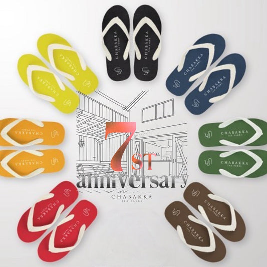 7st anniversary Special item「CHABAKKA TEA  PARKS×げんべいサンダル」
