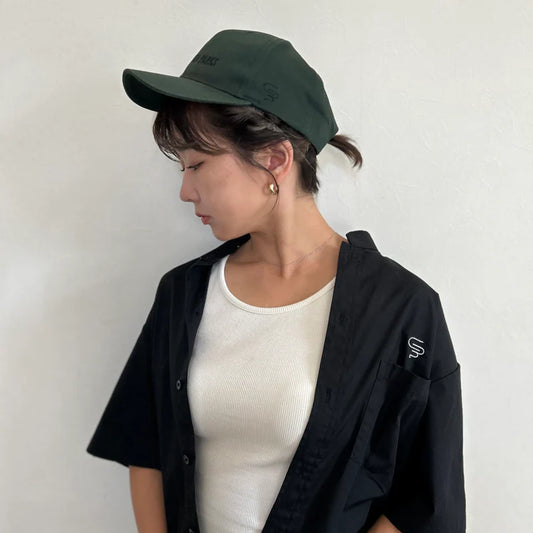 ロゴ刺繍入りオリジナルキャップｰオリーブ