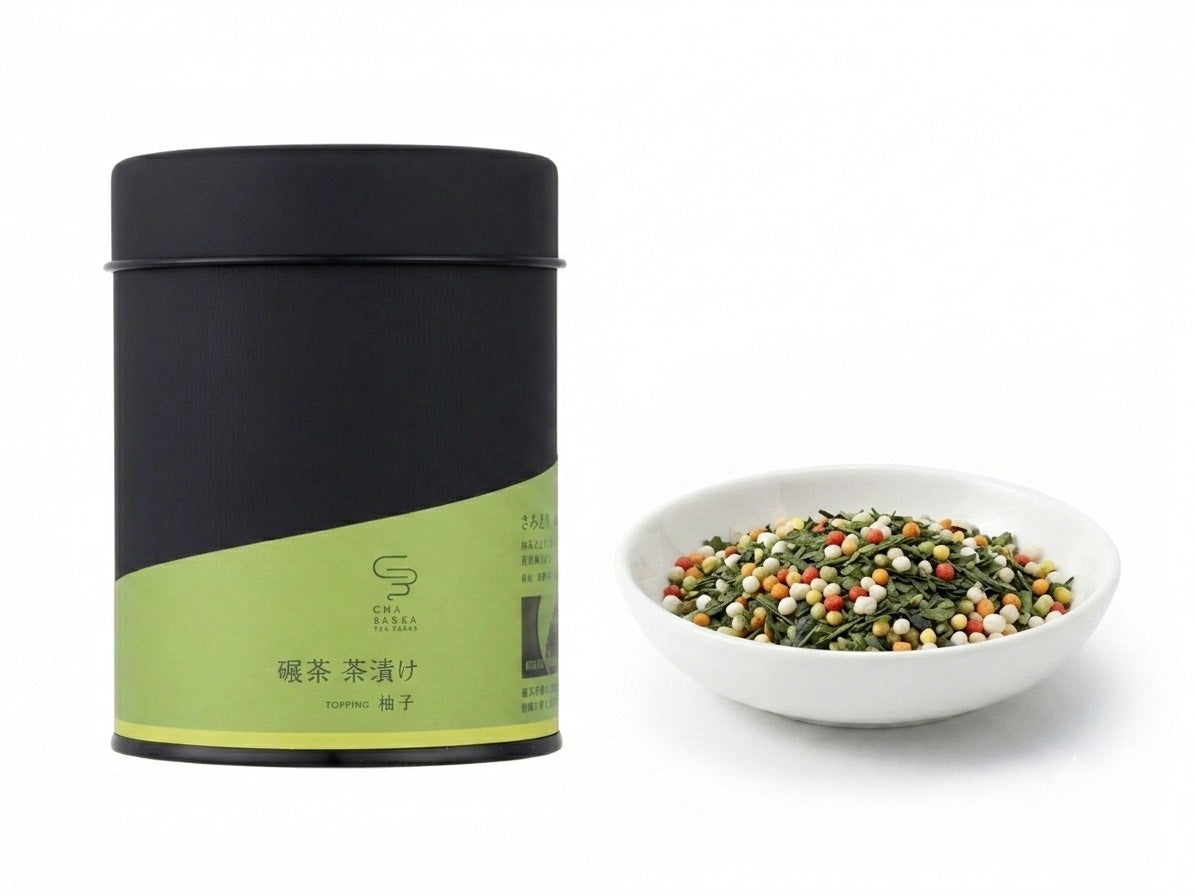 お茶屋の作るお茶漬けの素-柚子-茶缶