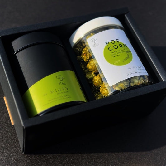 -贈り物おすすめ-抹茶&抹茶ポップコーンセット