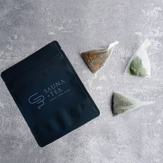 -SAUNA＋TEA-ほうじ茶ロウリュ茶葉-カモミールほうじ茶-茶袋