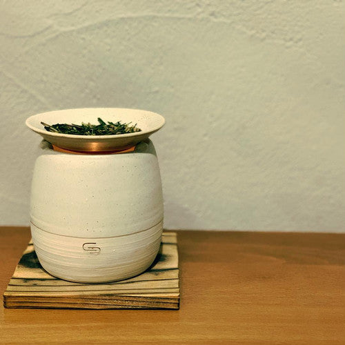 -贈り物おすすめ- 常滑焼茶香炉 & 専用茶葉セット